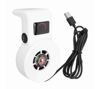 Pssopp Ventilateur de Refroidissement USB pour Aquarium, avec Pince Silencieuse, pour Aquarium, Utilisation Toute L'année, Gain de Place, Faible Bruit (White)