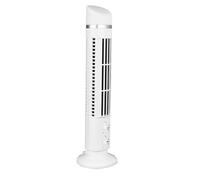Pssopp Ventilateur Tour sans Lame avec Grilles de Protection de la Lumière et du Bout des Doigts pour la Maison, la Chambre à Coucher, le Bureau, Ventilateur de Bureau USB Portable (WHITE)