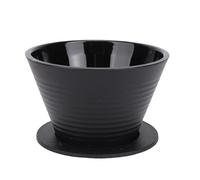 Pssopp Verser sur le Dripper à café, Améliorer le Filtre D'extraction de Brassage de café pour la Maison pour le Bureau de Camping de Voyage à la Maison (BLACK)