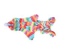 Pssopp Vêtements pour Animaux de Compagnie, Combinaison en Flanelle, Design Mignon pour Chiens et Chats, Pyjama Chaud d'hiver pour Petits Animaux (S)