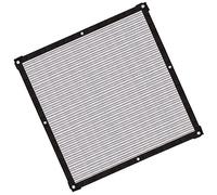 Pssopp Voile D'ombre de Argentée, Film de Polyester de Bande de Papier D'aluminium avec des Oeillets Filet D'ombre Respirable pour des Piscines de Jardins de Pelouse (1)