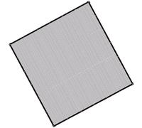 Pssopp Voile D'ombre de Argentée, Film de Polyester de Bande de Papier D'aluminium avec des Oeillets Filet D'ombre Respirable pour des Piscines de Jardins de Pelouse (6)