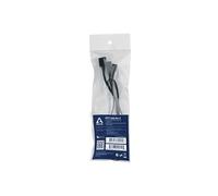 PST Cable Rev.2 - Rallonge de câble d'alimentation de ventilateur - MLI à 4 broches (M) pour MLI à 4 broches (F) - 70 cm - noir