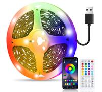PSTAR Ruban LED 6M, Led Ruban avec Télécommande à 44 Touches et APP, Synchroniser avec Rythme de Musique/Fonction de Minuterie, pour Décoration, Mariage, Chambre, Fête