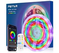 PSTAR Ruban Led RGBIC 6m, Bande LED USB Multicolore avec APP et Télécommande, 30LED/m, Sync avec Rythme de Musique, Bandeau LED Décoration pour Maison Chambre Bar Mariage Fête