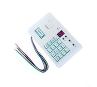 PSTN Système d'alarme automatique à activation vocale pour la sécurité de la maison avec stockage de 4 numéros et protection contre les pannes de courant Blanc 14 x 9 x 3 cm