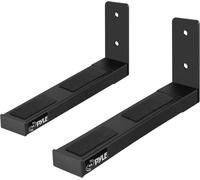 Pstndw17 Paire De Supports De Haut-Parleur, Barre De Son, Haut-Parleurs Grands Ou Petits, Canal Central Pour Haut-Parleur, Longueur Réglable Et Extensible, Capacité De 50 Kg, Noir