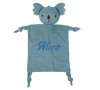 PSUNEY Personnalisé Doudou pour bébé avec nom brodé, Couverture de sécurité, Nouveau-né Consolateur, Peluche Bébé Idée Cadeau pour Filles Et Garçons