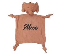 PSUNEY Personnalisé Doudou pour bébé avec nom brodé, Couverture de sécurité, Nouveau-né Consolateur, Peluche Bébé Idée Cadeau pour Filles Et Garçons