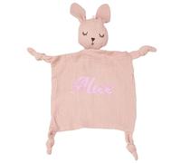 PSUNEY Personnalisé Doudou pour bébé avec nom brodé, Couverture de sécurité, Nouveau-né Consolateur, Peluche Bébé Idée Cadeau pour Filles Et Garçons