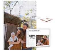 PSUNEY Puzzle Personnalisé Cadre Photo 35/70/120/200/300/500/1000/1500/2000/3000 Pièces Personnalisez Votre Image Cadeaux pour Adultes Famille Enfants Amis Anniversaire