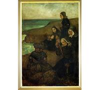 PSVDCTOO Affiche Impression Impression d'art Art Tableau au Pays de Pays de par Charles Cottet Image Sur Toile Pour Décoration Murale 60x90cm