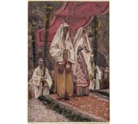 PSVDCTOO Affiche Impression Impression d'art Art Tableau Les Fiançailles de la Sainte Vierge et de Saint Joseph par Jacques Joseph Image Sur Toile Pour Décoration Murale 60x90cm