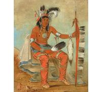 PSVDCTOO Affiche Impression Impression d'art Art Tableau O'n Daig un Dandy de George Catlin Image Sur Toile Pour Décoration Murale 60x90cm