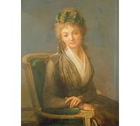 PSVDCTOO Affiche Impression Impression d'art Art Tableau Portrait présumé de Lucile Desmoulins par Louis Léopold Boilly Image Sur Toile Pour Décoration Murale 60x90cm