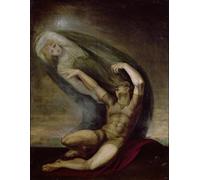 PSVDCTOO Affiche Impression Prints Toile Peinture Murale Achille à la recherche de l'ombre de Patrocle par Henry Fuseli Toile murale abstraite Pour Décoration Salon 60x90cm