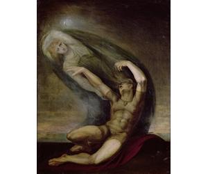 PSVDCTOO Affiche Impression Prints Toile Peinture Murale Achille à la recherche de l'ombre de Patrocle par Henry Fuseli Toile murale abstraite Pour Décoration Salon 60x90cm