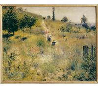 PSVDCTOO Art Reproduction Impression d'affiches Affiche Toile Chemin qui monte à travers les hautes herbes de Pierre Auguste Renoir Art Portrait Pour Decoración Mural 60x90cm