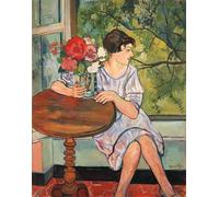 PSVDCTOO Poster Image Affiches et Gravures Impression Sur Toile Jeune fille devant une fenêtre de Marie Clémentine Suzanne Valadon Toile Modern Peinture Pour Décoration Salon 60x90cm