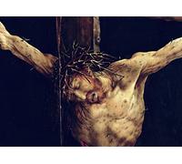 PSVDCTOO Poster Image Affiches et Gravures Impression Sur Toile le visage du Christ détail de la crucifixion de Matthias Grünewald Toile Modern Peinture Pour Décoration Salon 60x90cm