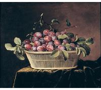 PSVDCTOO Poster Image Affiches et Gravures Impression Sur Toile Panier de prunes de Pierre Dupuis Toile Modern Peinture Pour Décoration Salon 60x90cm