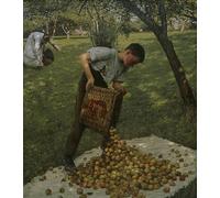 PSVDCTOO Poster Image Impression Sur Toile Affiches et Gravures Fruit à cidre par Henry Herbert La Thangue Toile Modern Peinture Pour Décoration Salon 60x90cm