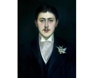 PSVDCTOO Poster Image Impression Sur Toile Affiches et Gravures Portrait de Marcel Proust par Jacques Emile Blanche Pour Décoration Salon60x90cm