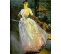 PSVDCTOO vintage Impressions d'art Mural Murale Tableau Portrait de Madame Roger Jourdain par Paul Albert Besnard pour Décoration Chambre60x90cm