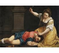 PSVDCTOO vintage Murale Tableau Impressions d'art Mural Yael Tuant Sisera Jaël et Sisera par Artemisia Gentileschi Posters et Art Pour Décoration Chambre 60x90cm