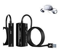 PSVR2 Adaptateur PC, PSVR 2 kit d'accessoires PC compatible avec PlayStation VR2, lunettes AR, moniteur portable, comprend un câble DP 1.4 et un adaptateur d'alimentation (bleu)