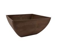 PSW Arcadia Fbd30 C Simplicité Pot de Fleurs carré, 12 par 12 par 15,2 cm, Chocolat 12 by 12 by 6-inches Chocolat
