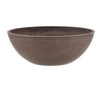 PSW Pot M25C Collection Jardinière Peu Profonde pour Plantes Grasses, bonsaï, Jardins féériques, Herbes aromatiques, 25,4 cm, Chocolat