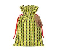Psych Ananas Citation Imprimé Sac Cadeau Polyvalent Réutilisable Cordon de serrage Pochettes festives pour les fêtes Saison