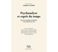 Psychanalyse Et Esprit Du Temps - Penser La Normalité, La Légitimité Et La Production De Sens
