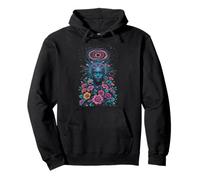 Psyché Galactic Goddess Bloom Cosmos Fleur Sweat à Capuche