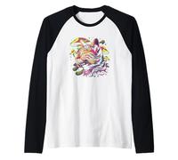 Psychedelic Art Mignon Chat Chatons Chats Chaton Manche Raglan