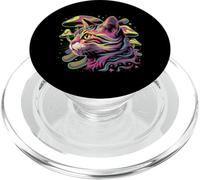 Psychedelic Art Mignon Chat Chatons Chats Chaton PopSockets PopGrip pour MagSafe