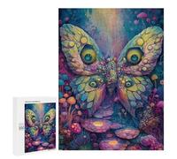 Psychedelic Mushroom Garden Puzzle 1000 Pièces Educa Jouet en Bois Cadeau Unique Décoration Intérieure Jeu Éducatif Challenge Toy Adultes Et Enfants À Partir De 14 Ans 500 PCS