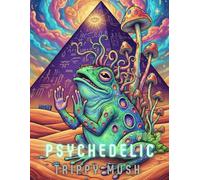 Psychedelic Trippy Mush Vol 3: 50+ Drawings, Magic Mushroom & Funky Aliens Vibes, Groovy & Funky Adult Coloring Book