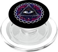 Psychédélique Illuminati Oeil Géométrie Sacrée ésotérique PopSockets PopGrip pour MagSafe