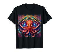 Psychédélique Octopus Kraken Fantasy SciFi Tentacules Funky T-Shirt