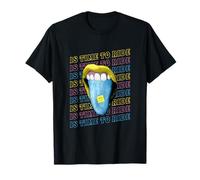 Psychédélique Pop Art Tongue is Time to Ride Retro Trippy T-Shirt
