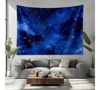 Psychédélique Tapisserie Murale Grande 230x180cm, ThèMe Ciel éToilé Onirique Tenture Art Murale Tapisserie Bleu Tissu Suspendue pour Décoration Maison Chambre Salon