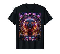 Psychédélique Trance Rave Art Coloré Portrait T-Shirt