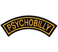PsyCHOBILLY Rockabilly Écusson brodé à coudre ou à repasser
