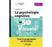 Psychologie cognitive en 50 visuels - Licences 1 et 2 - André Didierjean - De Boeck Supérieur - broché - Manuel