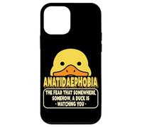 Psychologie Drôle Phobies Anatidaephobia Fear of Ducks Coque pour iPhone 12 Mini