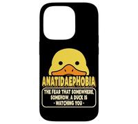 Psychologie Drôle Phobies Anatidaephobia Fear of Ducks Coque pour iPhone 14 Pro