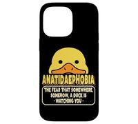 Psychologie Drôle Phobies Anatidaephobia Fear of Ducks Coque pour iPhone 14 Pro Max