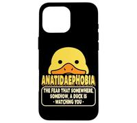 Psychologie Drôle Phobies Anatidaephobia Fear of Ducks Coque pour iPhone 16 Pro Max